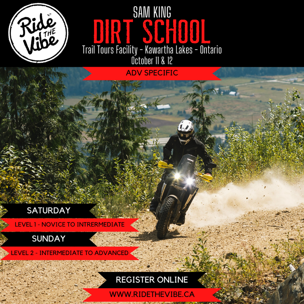Sam King ADV specific DIRT SCHOOL @ Trail Tours facility in Kawartha Lakes, Ontario 2025 - Ride The Vibe