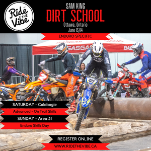 Sam King Enduro specific DIRT SCHOOL - Ottawa 2026 - Ride The Vibe