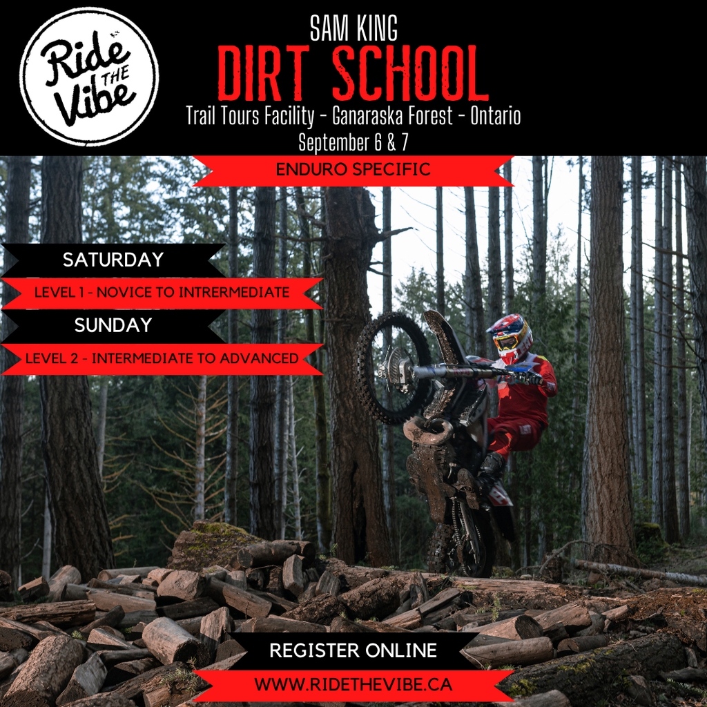 Sam King Enduro DIRT SCHOOL @ Trail Tours facility in Kawartha Lakes, Ontario 2025