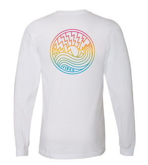 Vibes - Long Sleeve Shirt Coloured Logo - Ride The Vibe