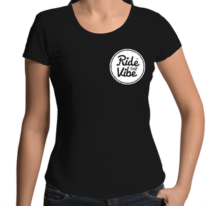 Women's Scoop Neck T-Shirt - Ride The Vibe