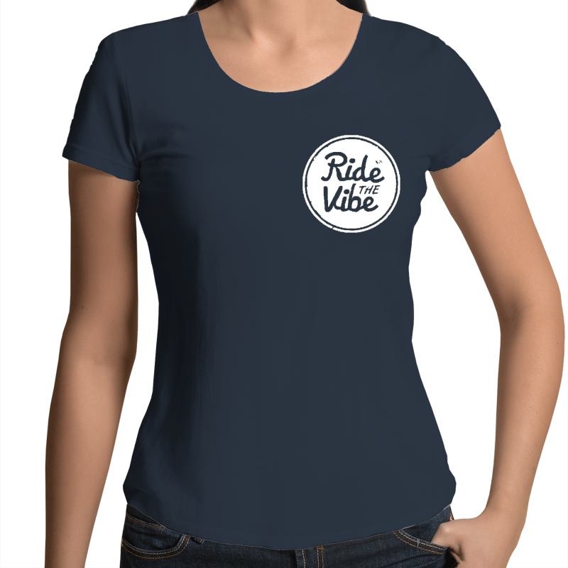 Women's Scoop Neck T-Shirt - Ride The Vibe